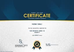 Task-Oriented Course in Security